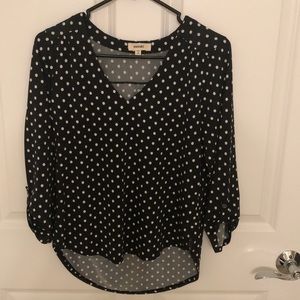 Polka dot blouse